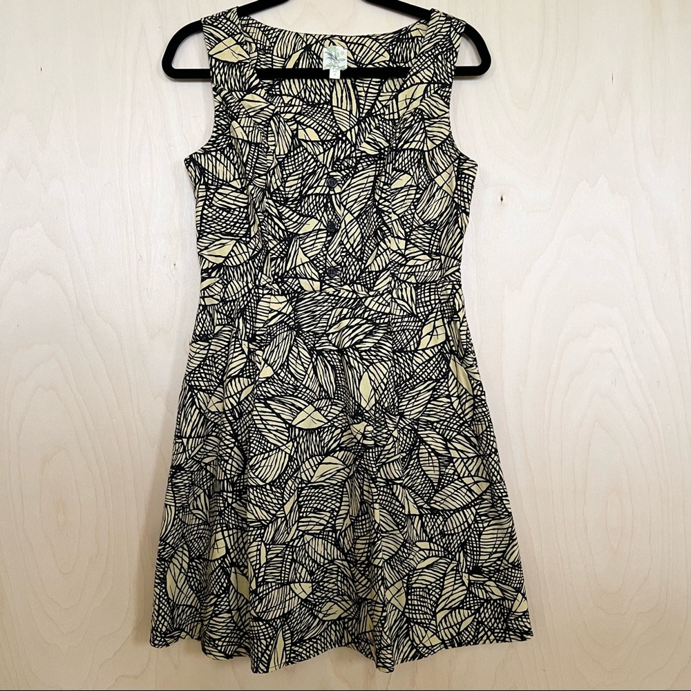Anthropologie Weston Wear Emerging Leaves Dress